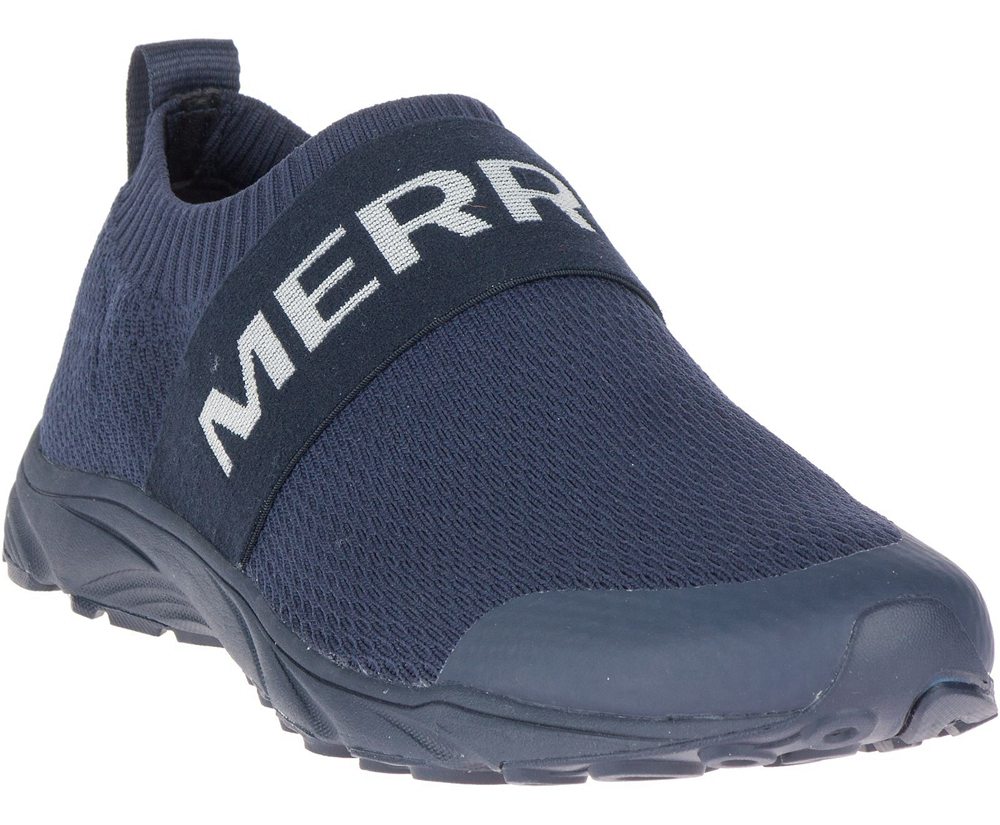 Zapatos De Seguridad Hombre - Merrell Tirana Laceless - Azul Marino - CYWO-85761